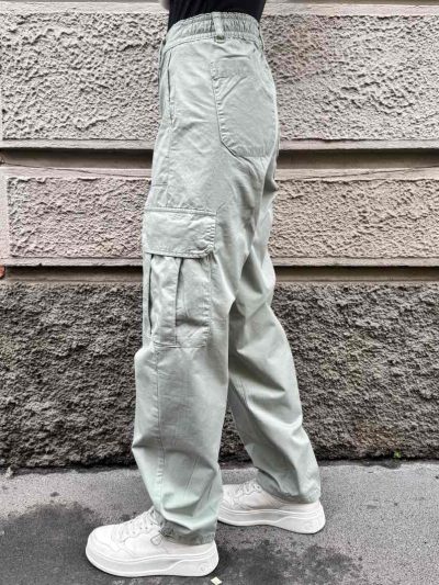 Fracomina - Pantaloni cargo in gabardina baggy - FP25SVC006W77101-247