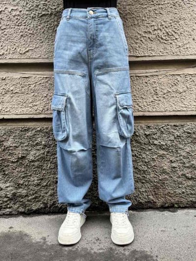 Fracomina - Pantaloni cargo in tencel baggy relaxed - FP25SVC004D46203-062