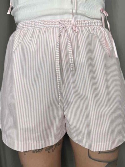Kostumn1 - Short in popeline righe - KI2528