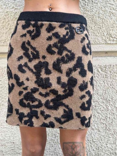 Gaelle Paris - Gonna mini in maglia - GAABW07190 - Maculato