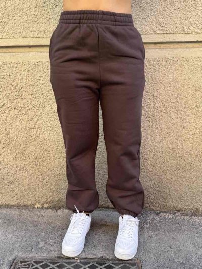 Hinnominate - Pantalone in felpa over con elastico al fondo - HMABW01953 - Moro