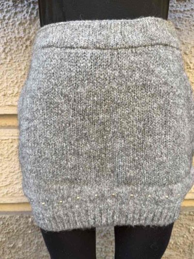 Odi et amo - Gonna maglia borchie - ACOD0190 - Grigio