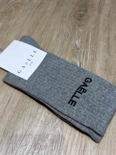 Gaelle Paris - Calza con logo in tono - GAACW03147 - Grigio melange