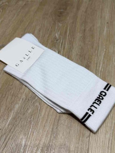 Gaelle Paris - Calza con bandina - GAACW03150 - Bianco-Nero