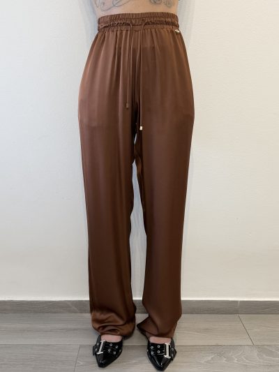 Gaelle Paris - Pantalaccio in raso - GAABW09909 - Moka