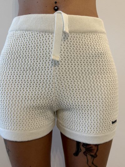 Disclaimer - Shorts donna in maglieria - 25IDS55590 - Latte