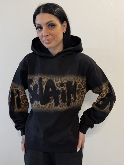 Disclaimer - Maglia donna con cappuccio in felpa - 25IDS55567 - Nero