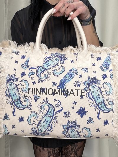 Hinnominate - Borsa in canvas grande - HMACW00183 - Bianco