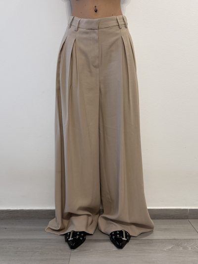 Berna - Pantalone ampio pinces - W 263138-8 - Beige