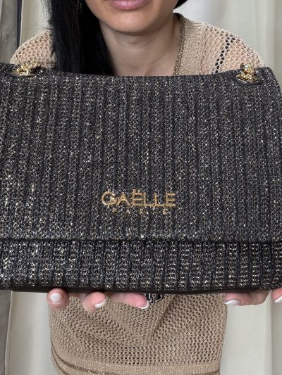 Gaelle Paris - Regular shoulder strap rafia lurex - GAACW03096 - Nero