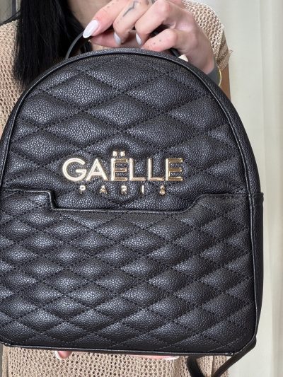 Gaelle Paris - Regular back pack metal logo - GAACW03081 - Nero