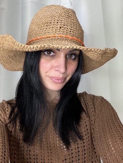 Hinnominate - Cappello in rafia con cordino - HMACW00205 - Naturale