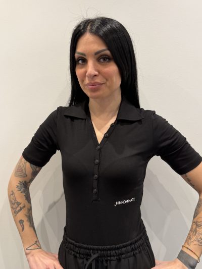 Hinnominate - Polo a body in bielastico - HMABW02482 - Nero