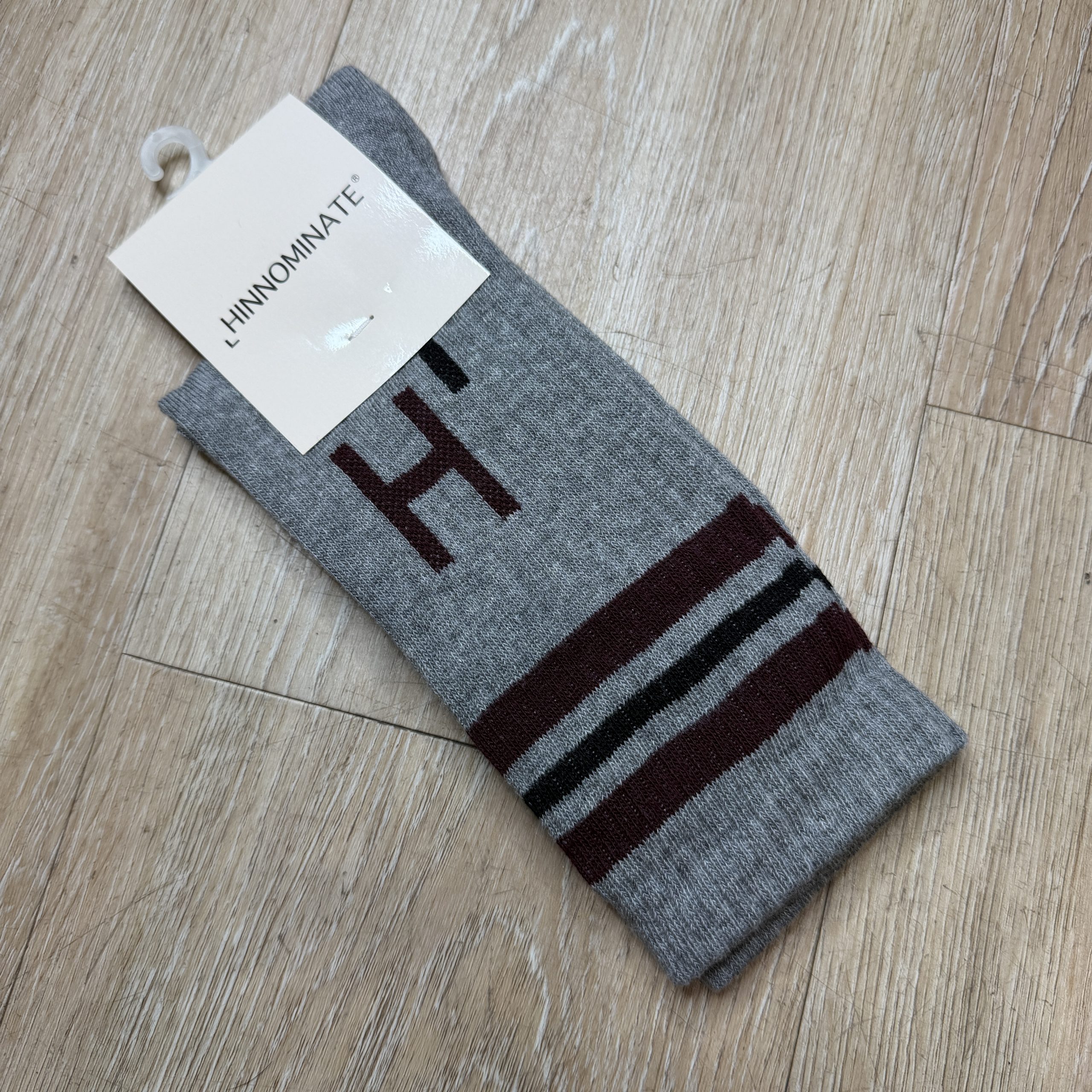 Hinnominate - Calza corta con intarsio - HMACW00305 - Grigio melange