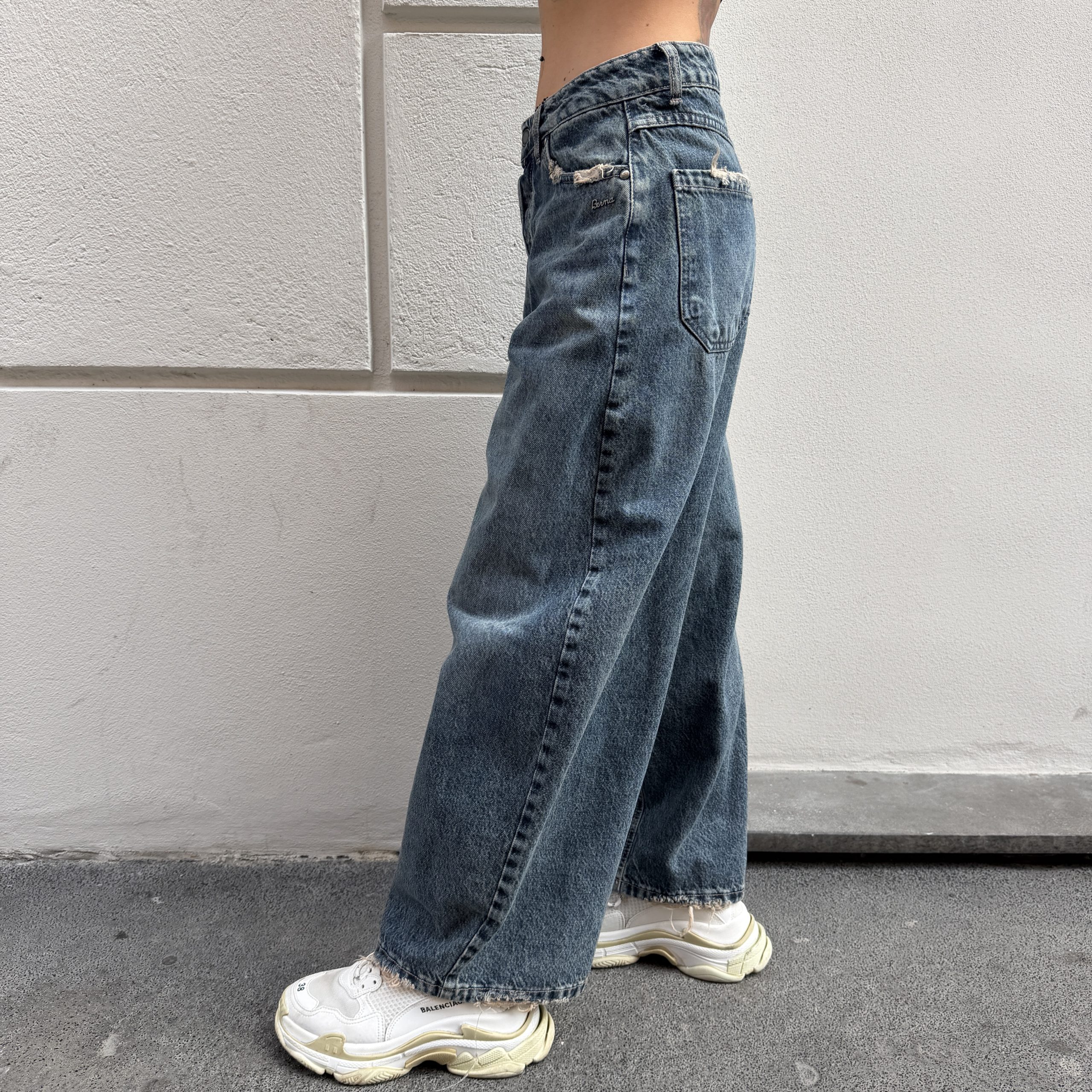 Berna - Jeans balloon con abrasioni - W 264158-30