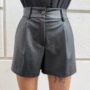 Berna - Short similpelle - W 264071-1 - Nero
