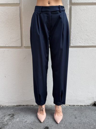 Berna - Pantalone pinces slim - W 264082-3 - Blu