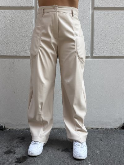 Berna - Pantalone balloon similpelle - W 264067-640 - Lana