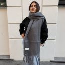 Hinnominate - Sciarpa in maglia - HMACW00309 - Grigio melange
