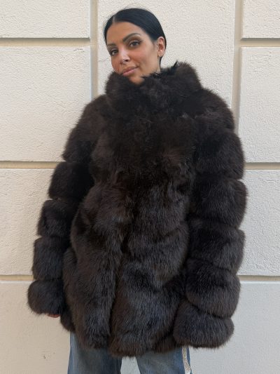 Odi et amo - Ecopelliccia oversize - AEOD0019 - Marrone