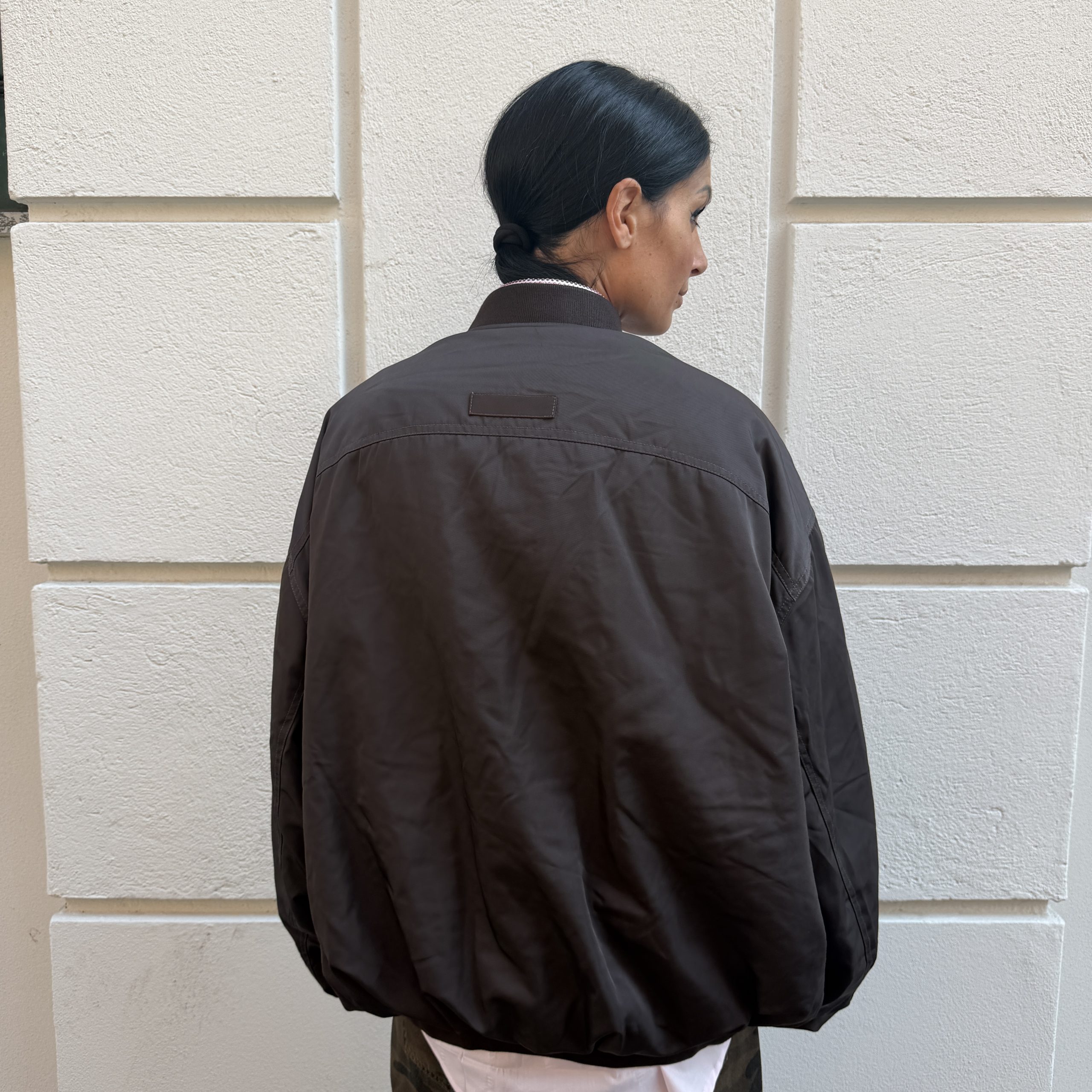 Odi et amo - Bomber oversize - AEOD0037 - Marrone - immagine 3
