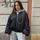Odi et amo - Bomber oversize - AEOD0037 - Nero