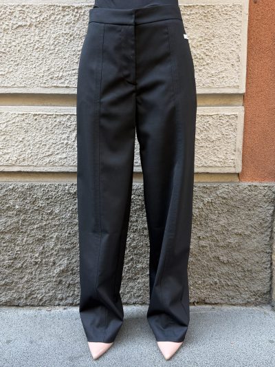 Hinnominate - Pantalone fit banana in frescolana - HMABW03209 - Nero