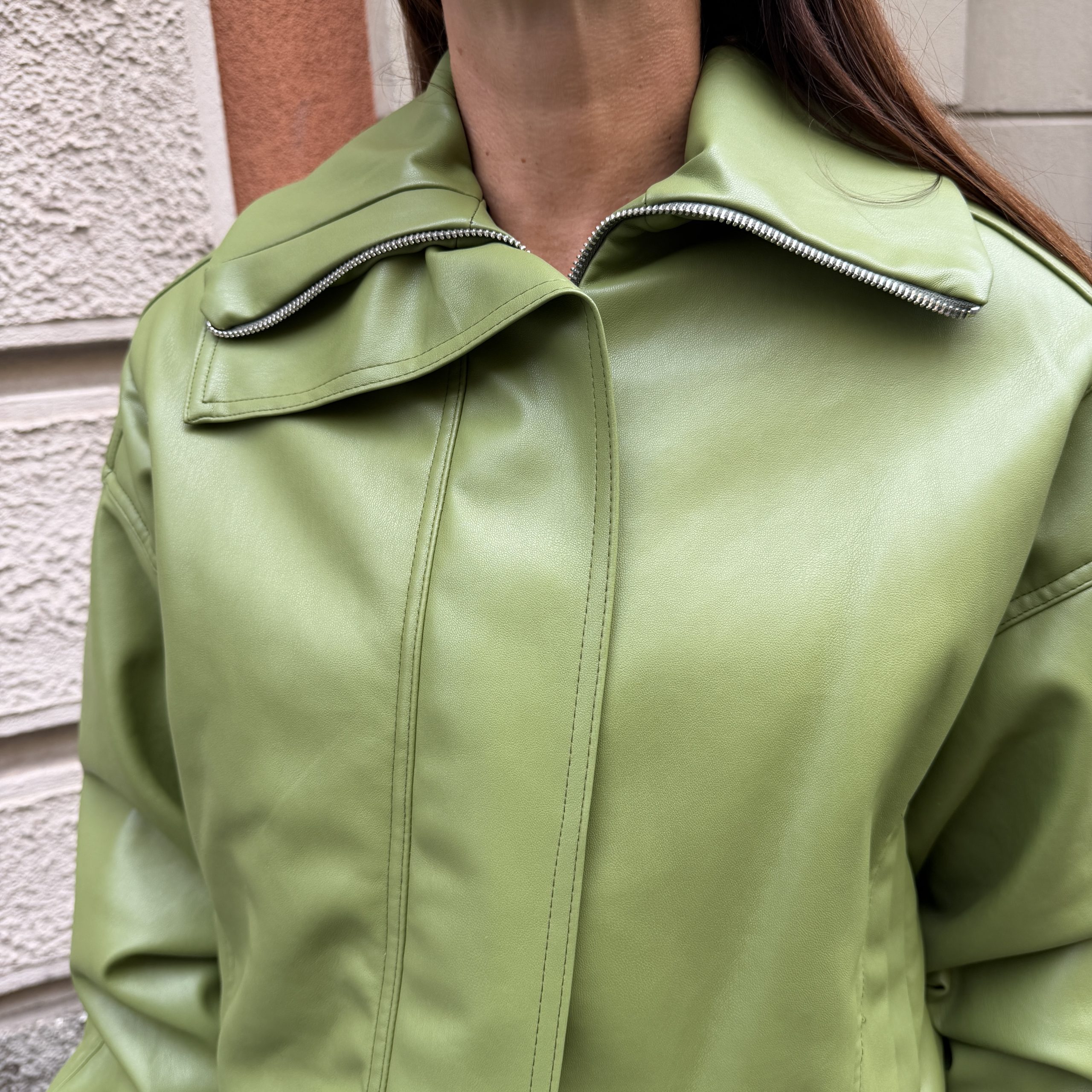 Kostumn1 - Bomber in ecopelle - KE2624 - Militare - immagine 5