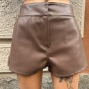 Kostumn1 - Mini shorts in ecopelle - KE2624 - Moro