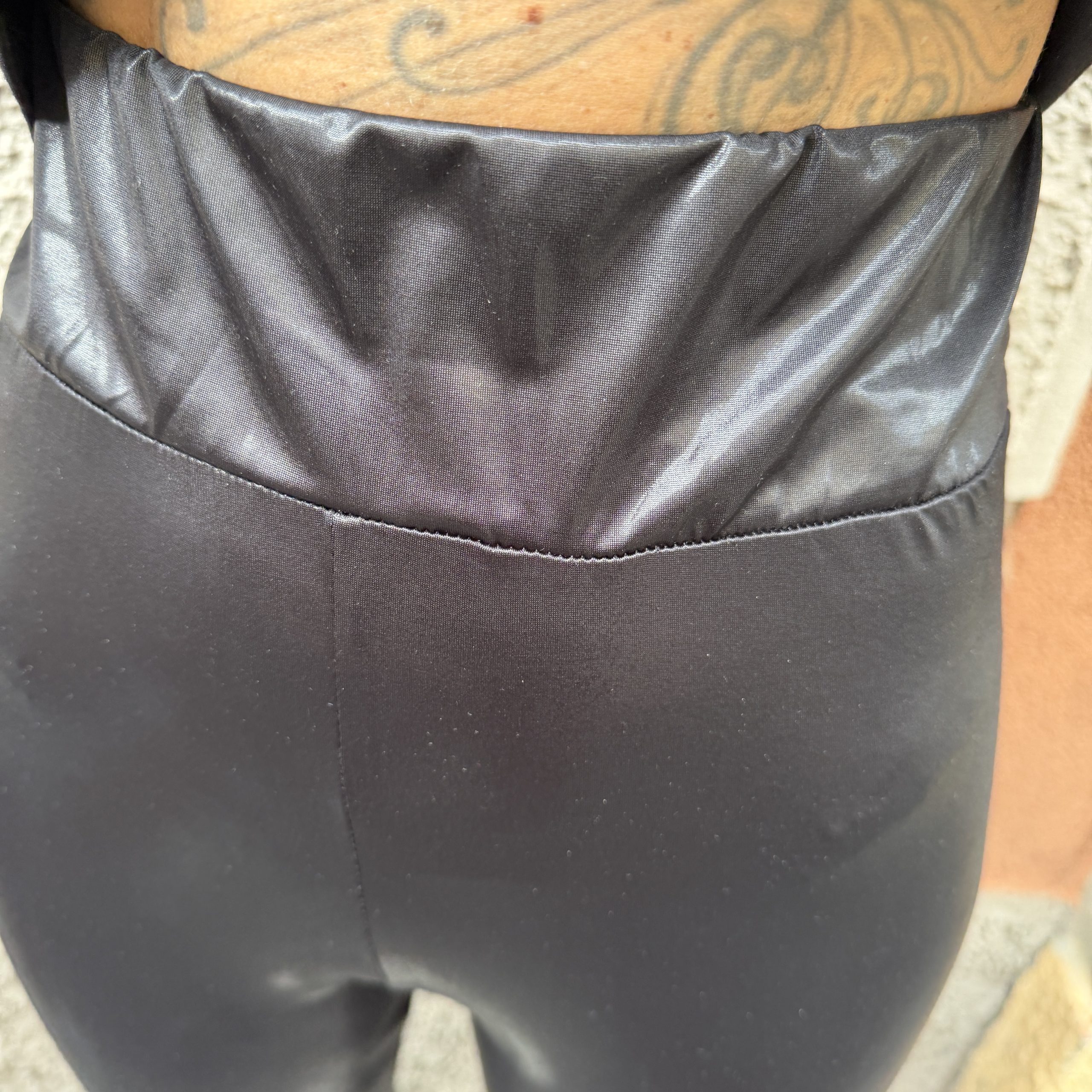 Kostumn1 - Leggings spalmato - KE2656 - Nero - immagine 4