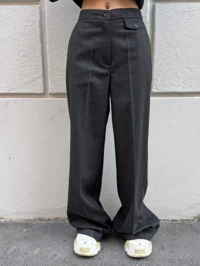 Berna - Pantalone palazzo taschino - W 264058-1 - Nero