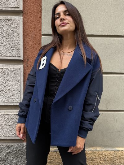 Berna - Giacca maniche bomber  - W 264104-3 - Blu