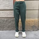 Berna - Pantalone flanella con elastico - W 264043-193 - Verde bosco