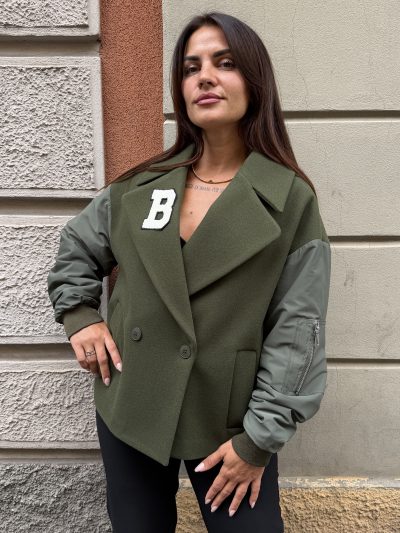 Berna - Giacca maniche bomber  - W 264104-57 - Militare