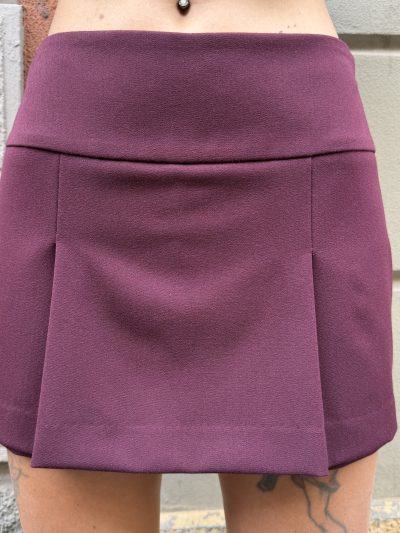 Berna - Gonna pantaloncino flanella - W 264046-36 - Bordeaux