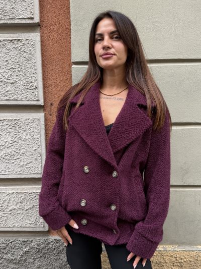 Berna - Giacca over - W 264103-36 - Bordeaux