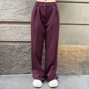 Berna - Pantalone doppia pinces flanella - W 264048-36 - Bordeaux