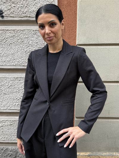 Berna - Giacca avvitata flanella - W 264045-1 - Nero
