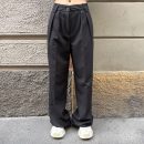 Berna - Pantalone doppia pinces flanella - W 264048-1 - Nero