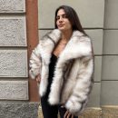 Gio Cellini - Ecopelliccia over con colletto rever - EP061 - Bianco