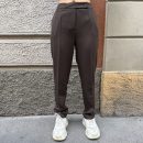 Berna - Pantalone flanella con elastico - W 264043-134 - Moro