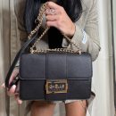 Gaelle Paris - Regular shoulder strap metal logo saffiano - GAACW03332 - Nero