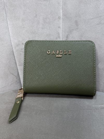 Gaelle Paris - Mini zip around essential saffiano - GAACW03310 - Verde bosco
