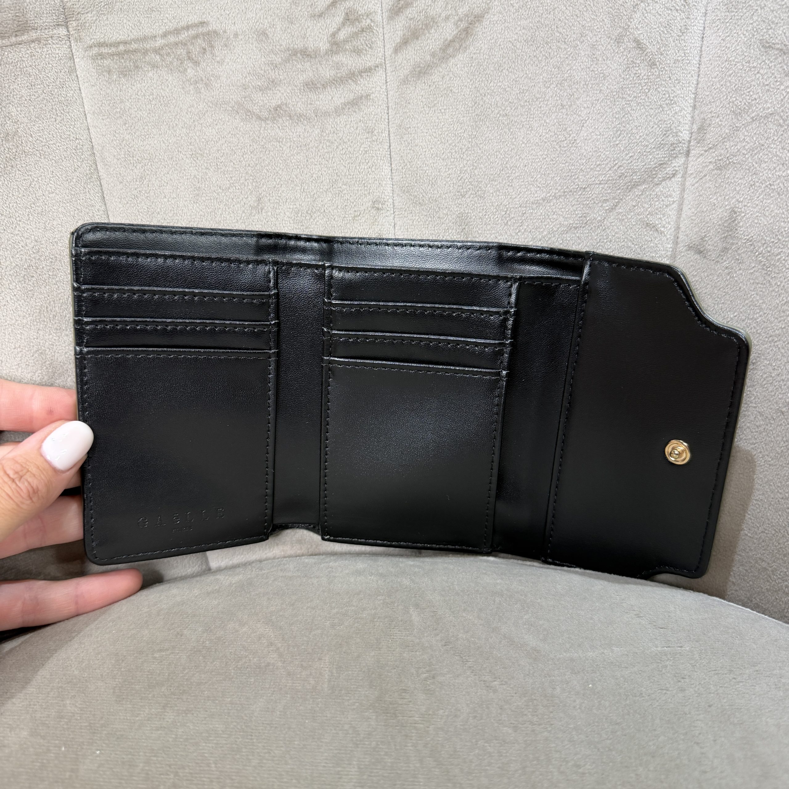 Gaelle Paris - Mini wallet continental essential saffiano - GAACW03311 - Verde bosco - immagine 2