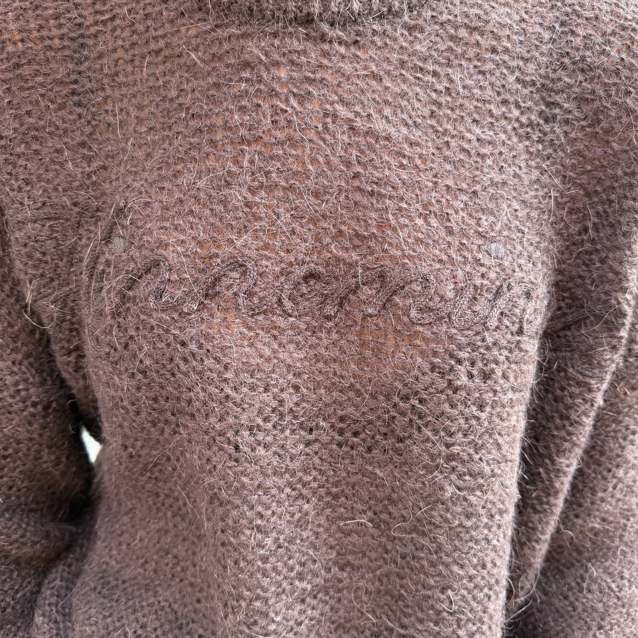 Hinnominate - Maglia girocollo in mohair - HMABW03019 - Caffè - immagine 4