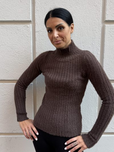 Hinnominate - Maglia a collo alto - HMABW03185 - Caffè
