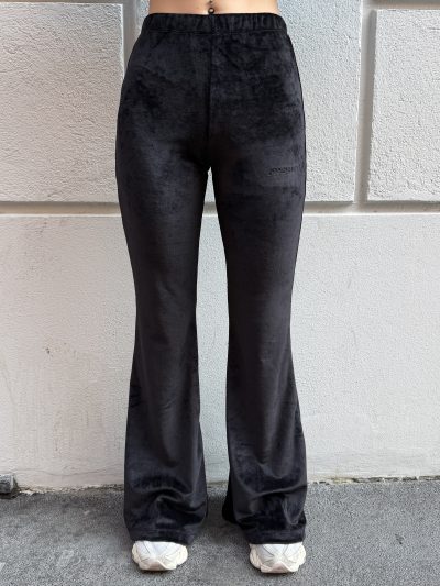 Hinnominate - Pantalone flare in ciniglia - HMABW03163 - Nero
