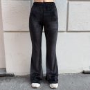 Hinnominate - Pantalone flare in ciniglia - HMABW03163 - Nero