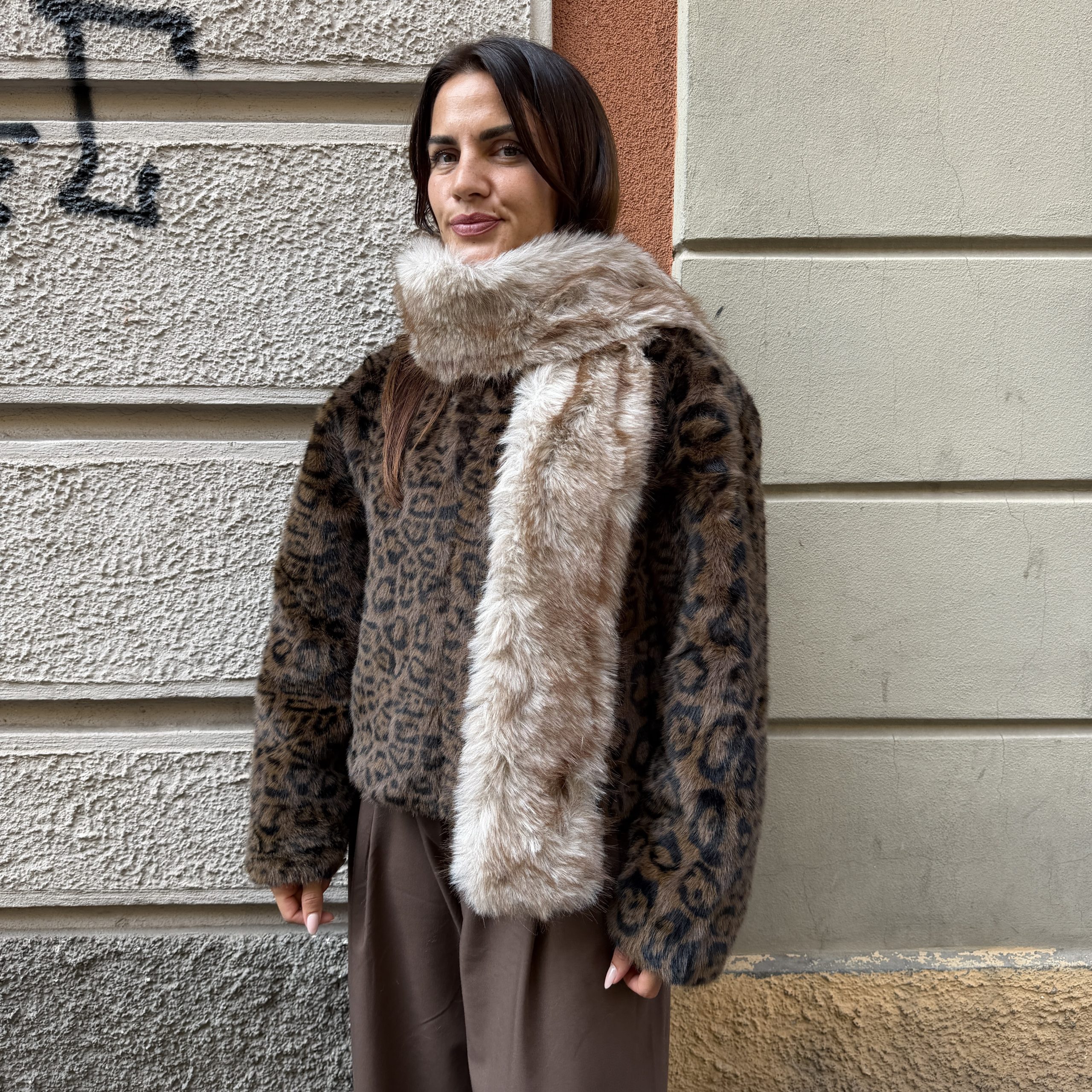 Gio Cellini - Sciarpa in ecopelliccia - EP064 - Beige