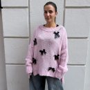 WONDERLAND - Pull oversize fiocchi - Rosa